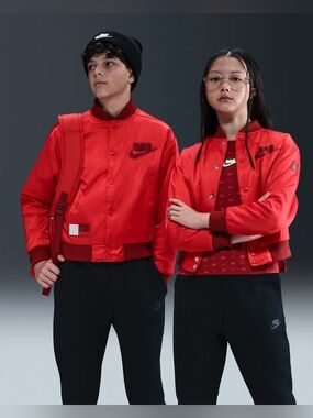 NWT Nike x Lego Collection Youth Size XL Master Builder Red Satin IB6389-612